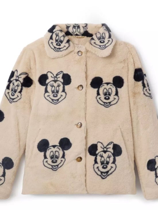 Disney Jackets & Blazers - Disney Parks 2025 Mickey and Minnie Mouse Faux Fur Jacket